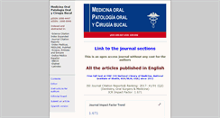 Desktop Screenshot of medicinaoral.es